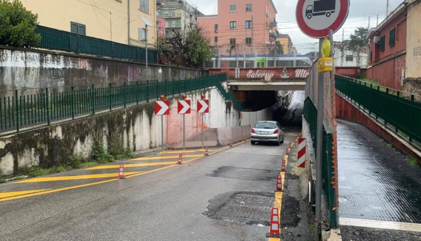 Salerno, il tunnel di Santi Martiri ora fa acqua