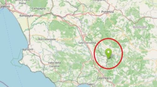 Scossa di terremoto tra Potenza e la provincia di Salerno