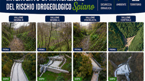 Rischio idrogeologico a Mercato San Severino, venerdì inaugurazione opere per i valloni a Spiano