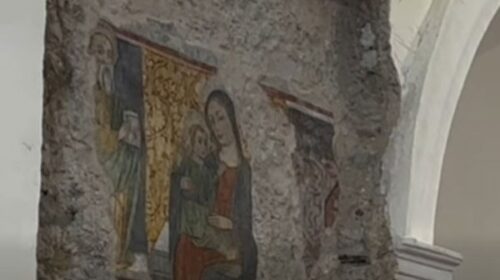 Salerno, alle Fornelle presentazione del restauro dell’affresco della “Madonna con il Bambino Gesù” 