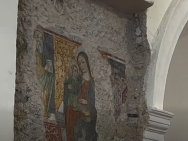 Salerno, alle Fornelle presentazione del restauro dell’affresco della “Madonna con il Bambino Gesù” 