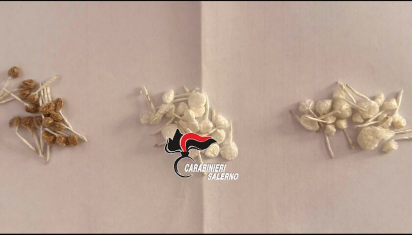 Baronissi, arrestato pusher: trovato con cocaina, eroina e crack