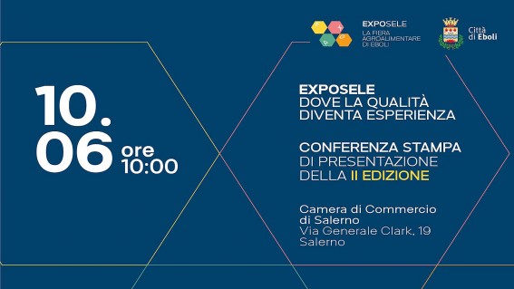 Eboli, ExpoSele torna dal 24 al 26 settembre: presentazione il 10 giugno