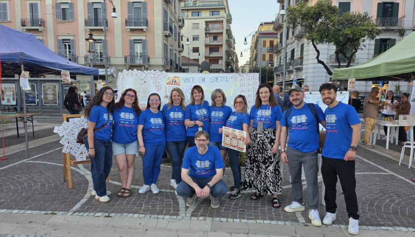 “Vince chi smette”, a Salerno grande successo con  “La Tenda del Buon Gioco” della Caritas