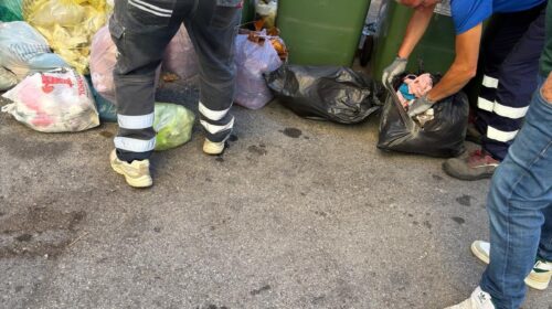 Raccolta differenziata a Salerno, trovati sacchi neri e rifiuti non conformi