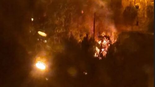 Eboli, incendio vicino al castello Colonna: paura per i detenuti dell’Icatt