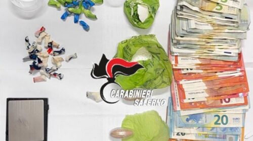 Salerno, arresto per spaccio di droga a Fratte: sequestrati cocaina, eroina e denaro contante