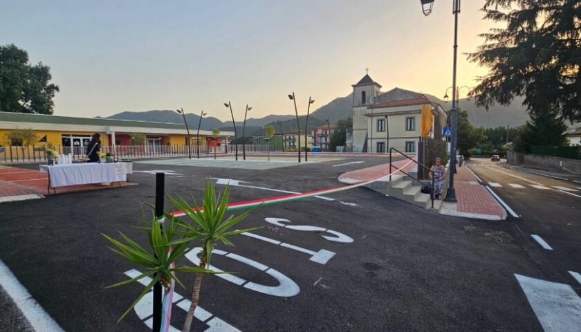 A Baronissi inaugurati il nuovo parcheggio e la riqualificazione di via Sant’Andrea ad Antessano