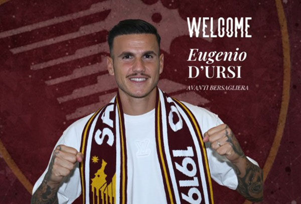 Salernitana, firma l’attaccante D’Ursi