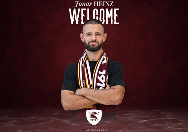 Salernitana, ufficiale Jonas Heinz: l’ex Casertana firma fino al 2029