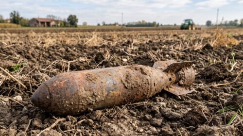 Battipaglia, ordigno bellico ritrovato in un terreno agricolo