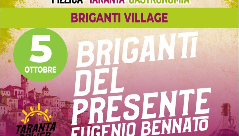 Notti dei Briganti 2026, a Pontecagnano Faiano il 05 ottobre 2026 il Brigante del Presente sarà Eugenio Bennato