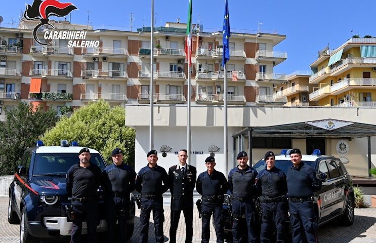 CARABINIERI DI SALERNO, L’ALIQUOTA DI PRIMO INTERVENTO DEL COMANDO PROVINCIALE  10 ANNI
