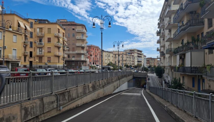 Salerno, domani inaugurazione nuovo sottopasso via Roberto Racinaro