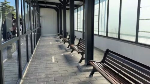 Salerno, inaugurata stamani la pensilina nei pressi dell’ingresso del carcere di Fuorni