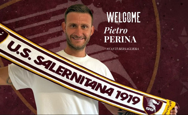 Salernitana, contratto per un anno al portiere Perina