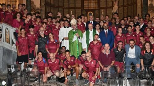 Salernitana alla Santa Messa degli Sportivi in Cattedrale in onore di San Matteo