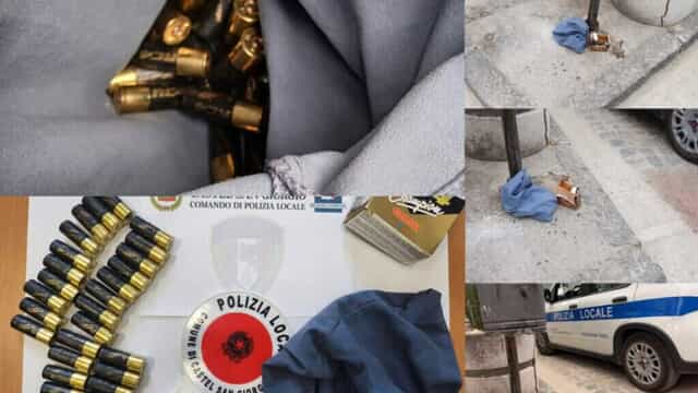Castel San Giorgio, ritrovate cartucce in strada: si indaga