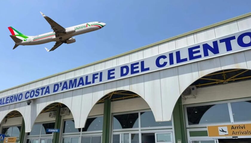 Aeroitalia: nel mese di novembre i voli da e per Salerno saranno operati su Milano Linate