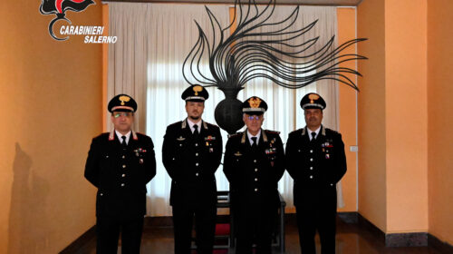 Carabinieri, generale Castello in visita al Comando provinciale di Salerno