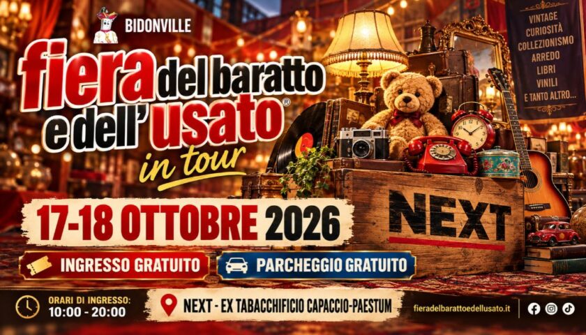 Fiera del Baratto a Paestum: 150 stand e ingresso gratis