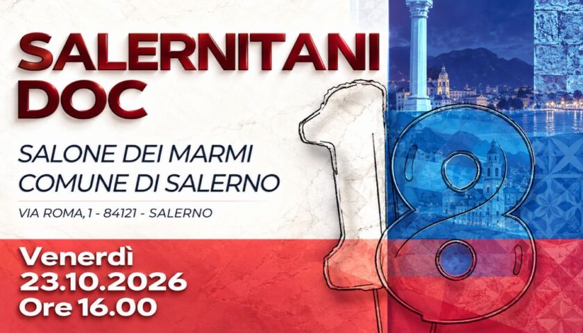 Salernitani Doc 2026: Salerno premia le sue eccellenze