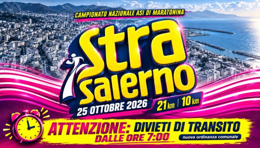 StraSalerno, nuova ordinanza: strade chiuse dalle 7