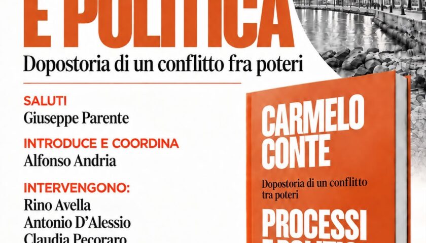 “Processi e politica”, dopostoria di un conflitto tra poteri: il nuovo libro di Carmelo Conte