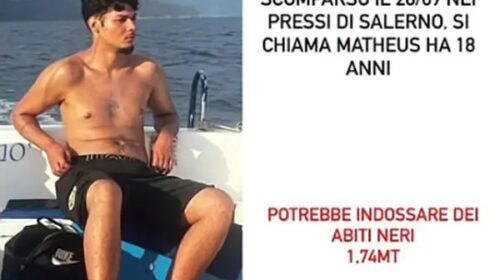 Apprensione a Salerno per Matheus, il18enne non si trova dal 28 settembre