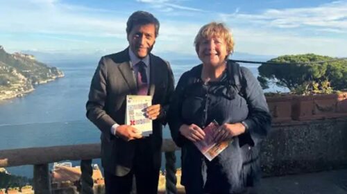Ravello, l’ex cancelliera tedesca Angela Merkel conquistata da Villa Rufolo