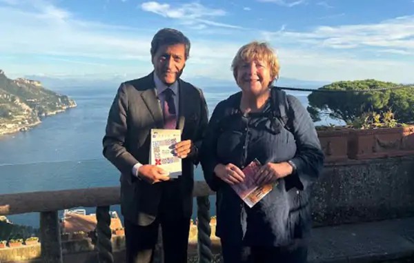 Ravello, l’ex cancelliera tedesca Angela Merkel conquistata da Villa Rufolo
