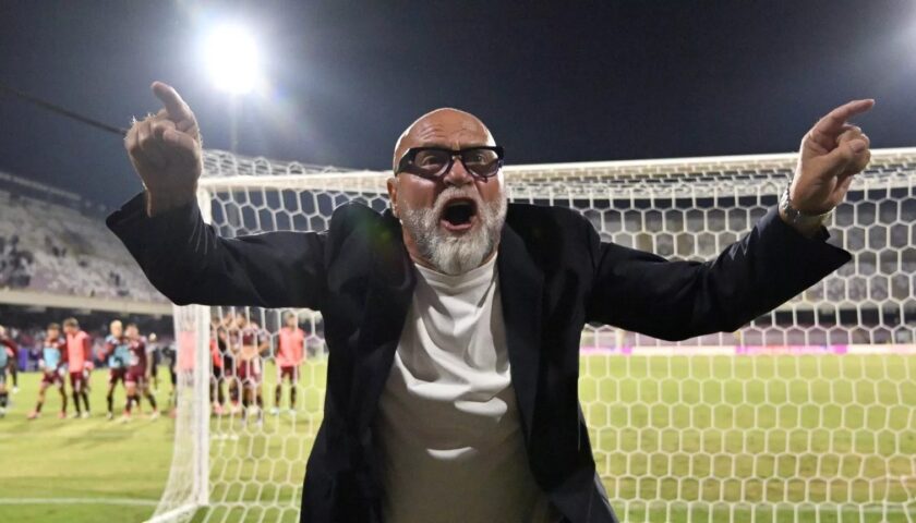 Salernitana, Cosmi: “Vittoria sofferta con un finale straordinario”