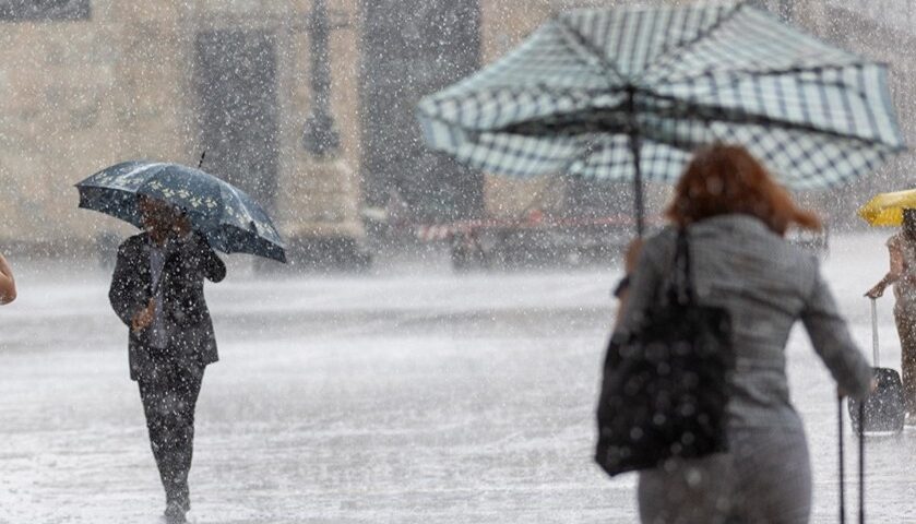Allerta meteo gialla per temporali su parte della Campania