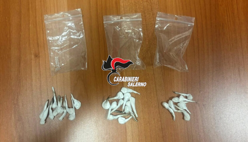 Due arresti a Salerno per detenzione di sostanze stupefacenti ai fini di spaccio.