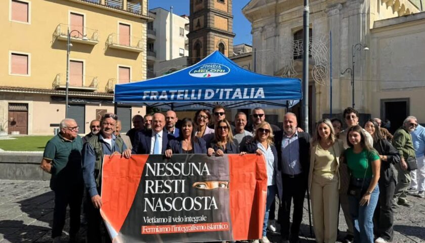 Fratelli d’Italia si mobilita a Scafati per la proposta di legge sul divieto del velo integrale