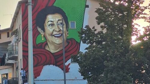 Salerno, a Mariconda murales dedicato a Regina Senatore