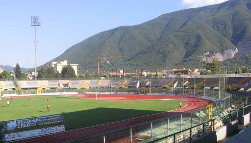 Nocera Inferiore, lavori non autorizzati allo stadio: inchiesta per abusi edilizi